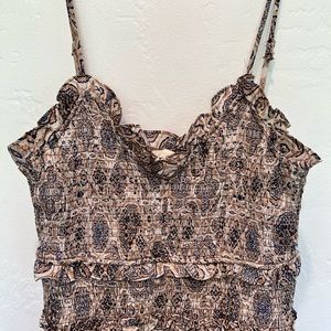 Paisley Ruched Bodycon Dress